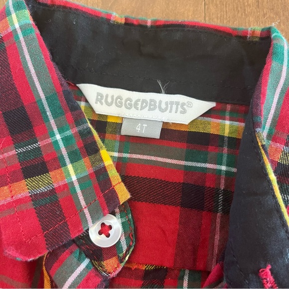 Ruggedbutts Rufflebutts 4T Holiday button down shirt - Picture 2 of 2